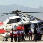 زمینگیر شدن بالگرد وزیر راه + عکس