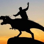 سلفی خلاقانه و جالب با غروب آفتاب