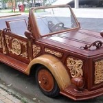 ماشین عروس چوبی در ایران + عکس