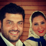 عکس سام درخشانی و همسرش روی جلد یک مجله