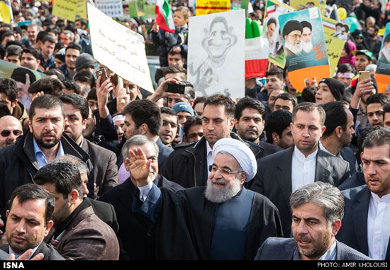 مقامات در راهپیمایی 22 بهمن +عکس
