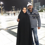 زوج بازیگر در حرم امام رضا(ع)+عكس