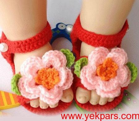 مدل پاپوش های بافتنی