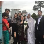 بهاره رهنما در کنار عروس و داماد در خیابان+عکس