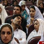 خواب یک عروس و داماد در مراسم ازدواج دانشجویی+عکس