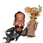 کاریکاتورهای اصغر فرهادی و شهاب حسینی بعد از دریافت نخل طلا