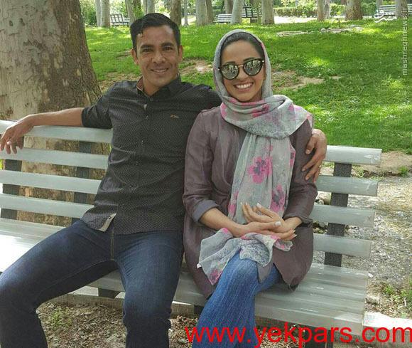 عکس/گرانترین بازیکن پرسپولیس به همراه همسرش