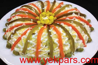نکاتی برای تهیه سالاد الویه,مواد لازم برای سالاد الویه