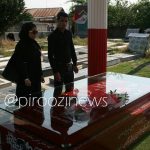 تازه داماد و نوعروس پرسپولیس بر سر مزار هادی نوروزی+عکس
