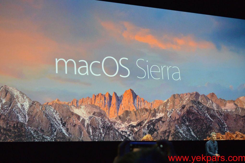 تغییر سیستم عامل OS X به MacOS و اضافه شدن دستیار هوشمند اپل به آن تغییر سیستم عامل OS X به MacOS و اضافه شدن دستیار هوشمند اپل به آن