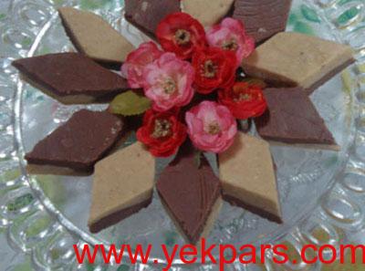 پخت حلوای دورنگ, درست کردن حلوای دورنگ