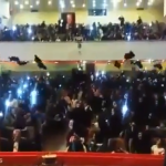 دختران یزدی در جشن فارغالتحصیلی به جای کلاه،چادر به آسمان پرت کردند، جنجال به پا شد