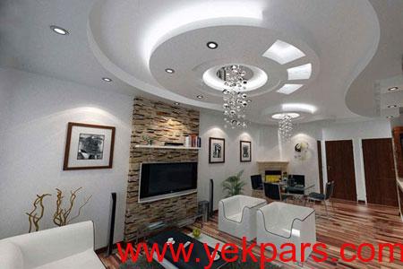 مزایا و معایب انواع سقف های کاذب,مدل سقف کناف