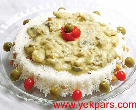 طرز تهیه نخود پلو با سس مخصوص