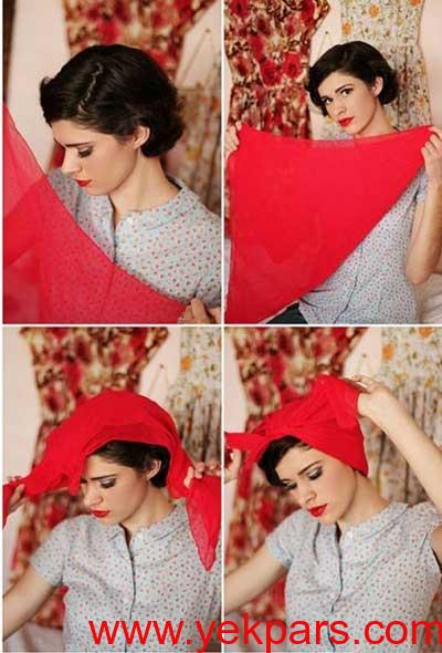 روشهای بستن دستمال سر