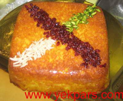 نحوه پخت انواع ته چین,طرز تهیه ته چین مرغ