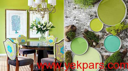 ترکیب رنگ ها برای اتاق نشیمن,ترکیب رنگ های تابستانی برای اتاق نشیمن