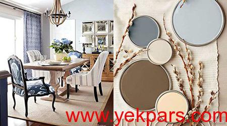 رنگ های زیبا برای اتاق نشیمن, چیدمان رنگی اتاق نشیمن