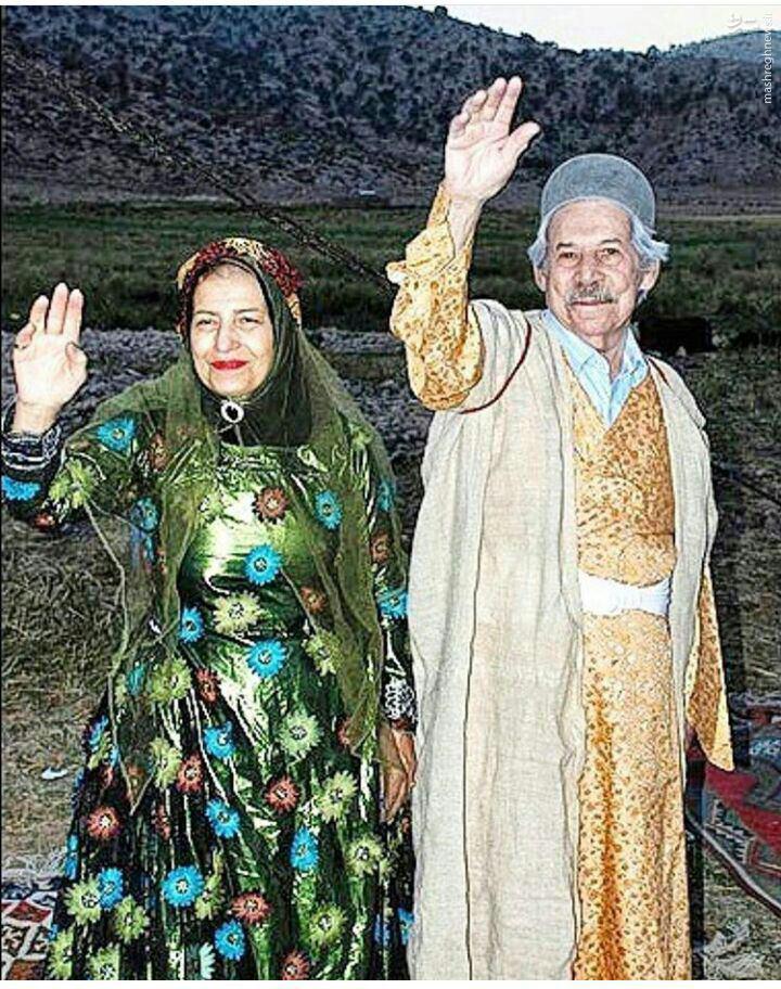 داود رشیدی و همسرش را در لباس محلی لری ببنید!+عکس 