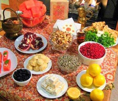 چیدمان سفره های شب یلدا, چیدمان سفره های یلدا