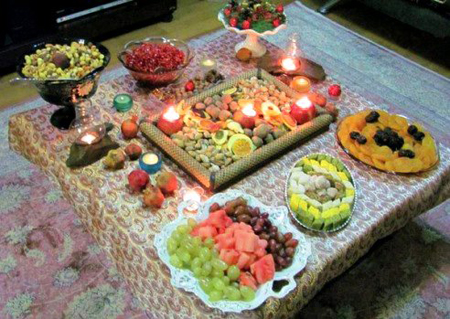 مدل چیدمان کرسی های شب یلدا, چیدمان کرسی شب یلدا