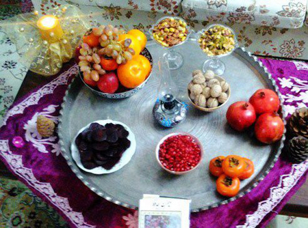 سفره آرایی شب یلدا, شیک ترین چیدمان سفره های شب یلدا