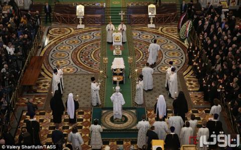 مراسم تدفين سفير روسيه