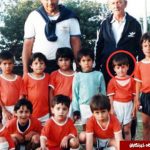 کودکی مسی با لباس ورزشی در تمرین+ عکس