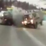زنده ماندن معجزه آسای زن باردار پس از تصادف شدید آمبولانس + فیلم