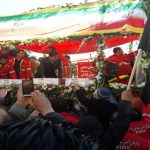 ۱۳ شهید آتش نشان در مکان ابدی آرام گرفتند+عکس