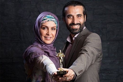 ماه چهره خلیلی و همسرش