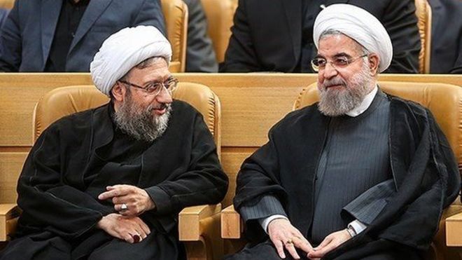 حسن روحانی و صادق لاریجانی
