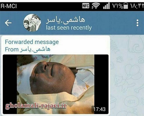 عکس دیده نشده از چهره آیت الله هاشمی در کفن
