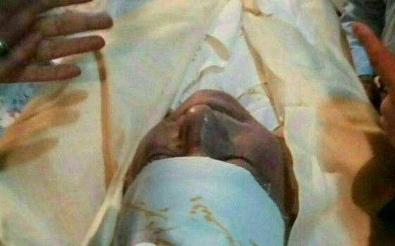 عکس دیده نشده از چهره آیت الله هاشمی در کفن