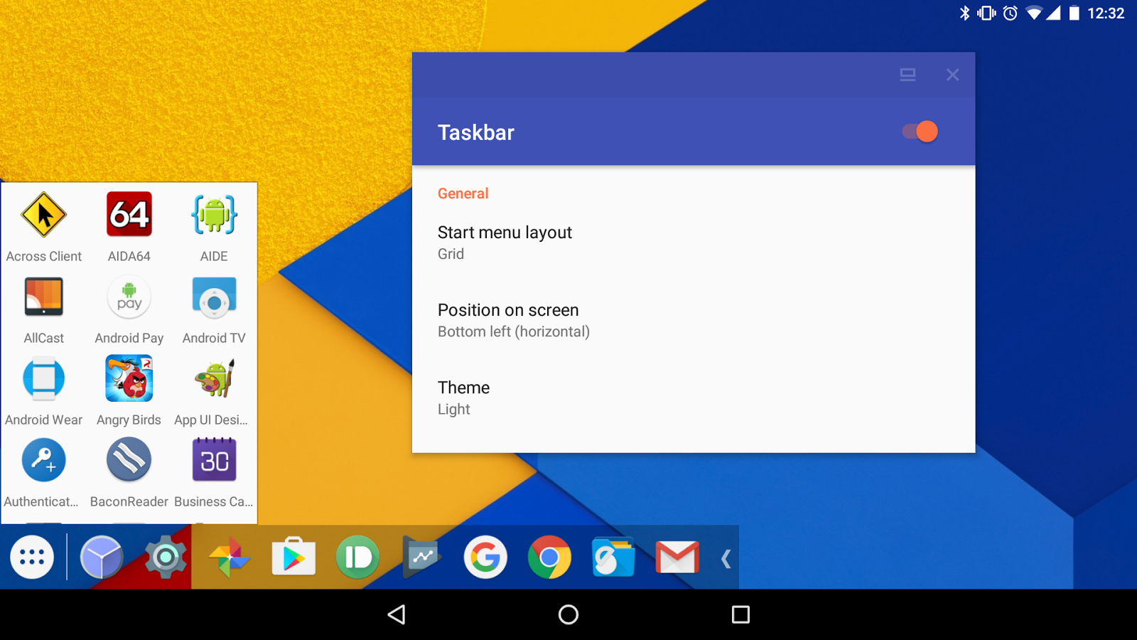 Taskbar Taskbar
