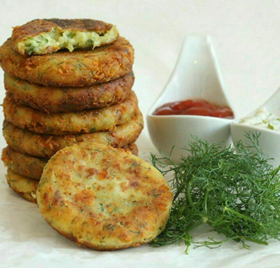 پنکیک سیب زمینی و پنیر چدار,طرز تهیه پنکیک سیب زمینی و پنیر چدار
