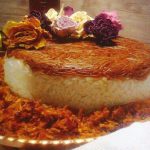 پلو با ته دیگ رشته و بوقلمون