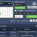 بازکردن سایتها طبق زمانبندی