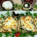 طرز تهیه کاناپس قارچ با نان تست