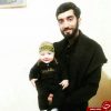 عکس دیده نشده از شهید حججی و فرزندش در عزای اباعبدالله الحسین