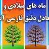 ماه های میلادی