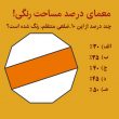 معمای ریاضی درصد مساحت رنگی