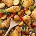 طرز تهیه مرغ و سیب زمینی تنوری