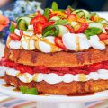 طرز تهیه کیک میوه های تابستانی