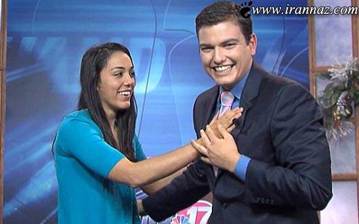 خواستگارى  مجرى رمانتيك در حين اجرا!