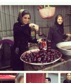 دخترانی که در تهران لبو فروشی می کنند+عکس
