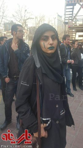 چهره عجیب یک رای دهنده در تهران