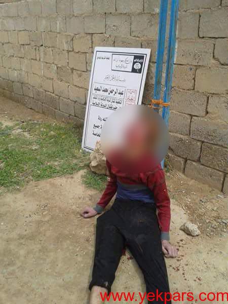 اعدام دو جوان سوری به دست جلاد داعش + عکس +18