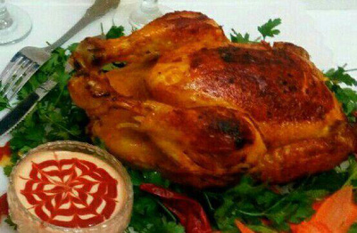 طرز تهیه مرغ شکم پر بدون فر