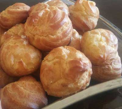 ﻿ طرز تهیه نان خامه ای